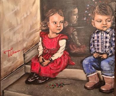 'Poveştile copilăriei': Expoziţie de pictură a orădencei Liliana Tocuţiu, la Cetate