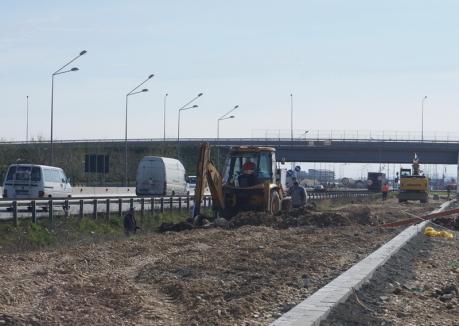Prelungirea drumului din strada Anghel Saligny a intrat în faza amplasării bordurilor (FOTO)