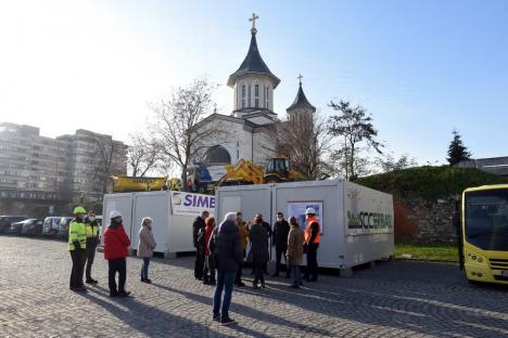 Constructorii au început săpăturile la prima parcare de tip park and ride din Oradea (FOTO / VIDEO)