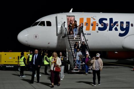 Ieri București, azi Londra: HiSky a lansat zborurile din Oradea spre Capitală și Marea Britanie. Aeroportul orădean, în premieră bază operațională (FOTO)