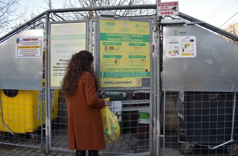 Sacii cu microcip au picat testul: Primăria Oradea caută în continuare cele mai bune soluții pentru colectarea deșeurilor de la blocuri