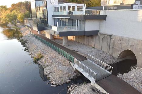 Promenadă nouă: A fost finalizată noua promenadă de pe malul Crișului (FOTO)