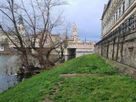 Încep lucrările la promenada de sub Podul Sf. Ladislau din Oradea, care va avea ferestre subacvatice. Cum va arăta zona la final (FOTO)