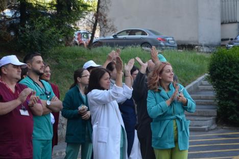 Grevă de avertisment: Angajaţii Spitalului Judeţean au oprit lucrul pentru două ore (FOTO)