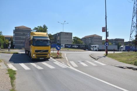 Greva transportatorilor rutieri a blocat centura Oradiei (FOTO/VIDEO)