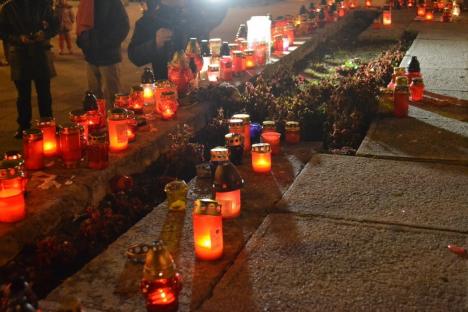 Protest îndoliat, sâmbătă seara, în Parcul 1 Decembrie (FOTO)