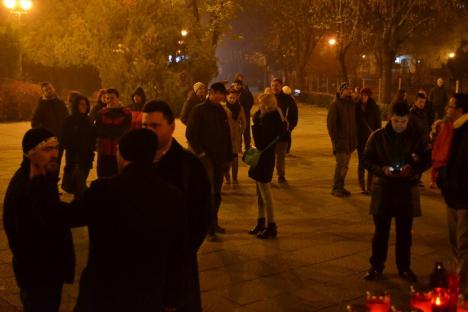 Protest îndoliat, sâmbătă seara, în Parcul 1 Decembrie (FOTO)