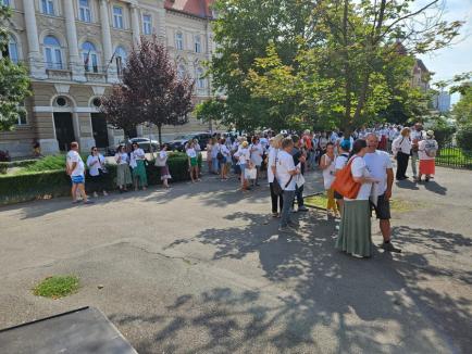 Contabilii din Bihor protestează împotriva haosului din legislația fiscală: Peste 250 de persoane s-au strâns în centrul Oradiei (FOTO/VIDEO)