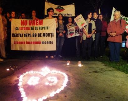 Orădenii anti-cianuri au comemorat victimele de la Certej (FOTO)