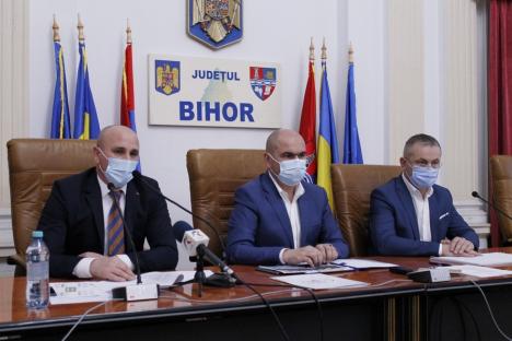 Bolojan, Mălan şi Ţiplea: În doi ani Bihorul va fi între cele mai curate judeţe din ţară, asistaţii sociali vor fi puşi la muncă