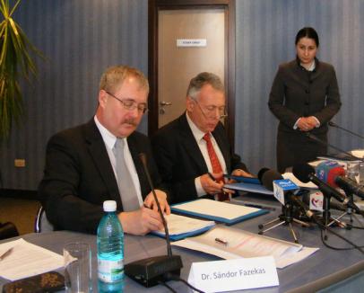 Miniştrii Mediului de la Bucureşti şi Budapesta au semnat la Oradea un nou protocol de colaborare (FOTO)