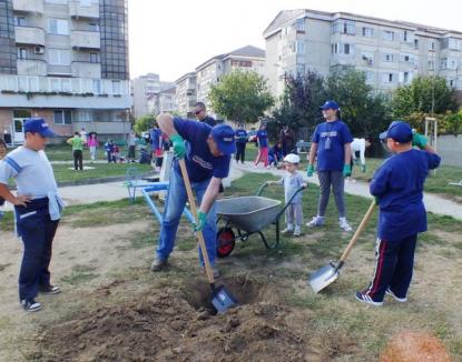 Voluntarii Provident şi picii din Dragoş Vodă au făcut un nou loc de joacă (FOTO/VIDEO)