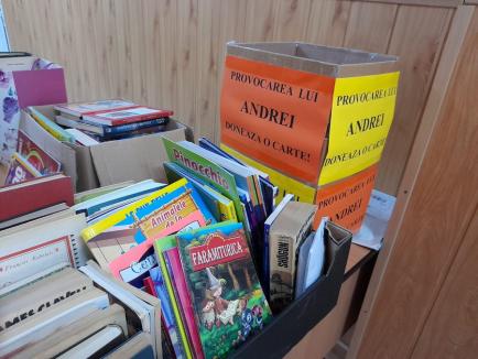 Provocarea lui Andrei, un succes! Cum a reuşit un copil din Oradea să doteze cu sute de cărţi două biblioteci de la ţară (FOTO)