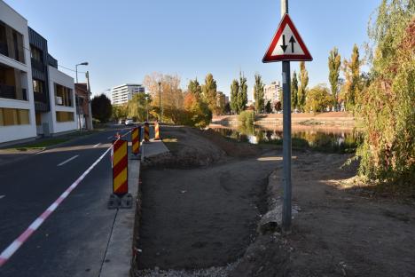 Ecologiştii din Oradea sunt sceptici privind legalitatea lucrărilor pe care ABA le face pe malul Crişului, în zona Decebal (FOTO)