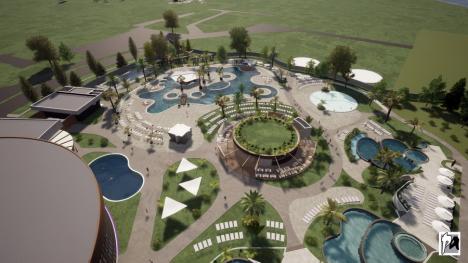 „De ce costă atât?”. Primăria Oradea cere cofinanțare europeană pentru proiectul de 43 de milioane euro al viitoarei grădini termale Ioşia (FOTO)