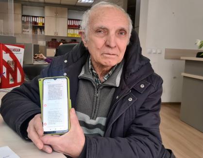 Pățania unui pensionar din Oradea cu compania Digi: Din greșeală, și-a dat toată pensia pe o factură și nu-i poate convinge să-i returneze banii