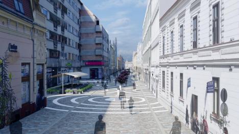 Pietonala Republicii din Oradea va fi refăcută! Modelul din comunism, cu cercuri, propus de Birta. Vă place cum arată? (FOTO)