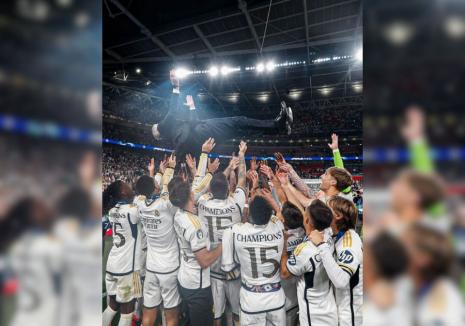 Madrilenii au sărbătorit în stradă victoria favoriţilor, după ce Real Madrid a câştigat Champions League pentru a 15-a oară (VIDEO)