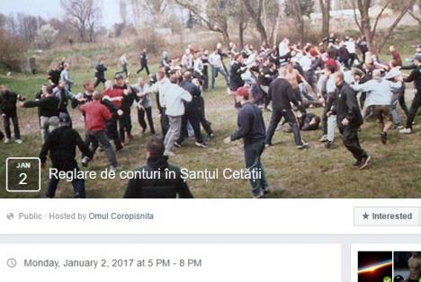 Ciomăgeală la Cetate: Mii de orădeni şi-au anunţat, pe Facebook, prezenţa la o 'reglare de conturi'