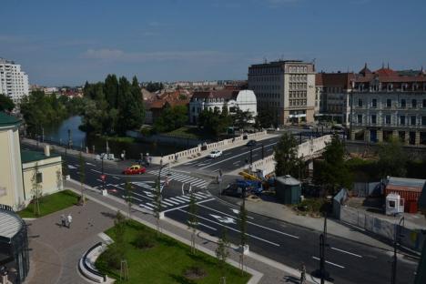 Podul Ladislau a fost redeschis. Vezi cum se circulă începând de luni prin Centrul Oradiei! (FOTO / VIDEO)