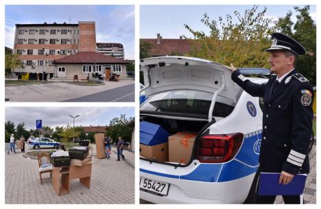 Poliţiştii din Oradea îşi fac bagajele! Sediul Poliţiei Municipiului intră în şantier (FOTO)