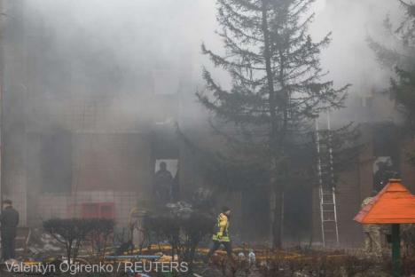 Cel puțin 18 persoane au murit, inclusiv ministrul de Interne al Ucrainei, după ce un elicopter s-a prăbuşit în zona Kiev (VIDEO)