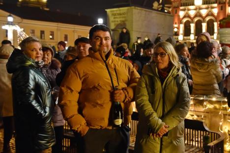 La mulți ani, Oradea! Primul Revelion sărbătorit în centrul orașului în pandemie a adunat circa 10.000 de petrecăreţi (FOTO / VIDEO)