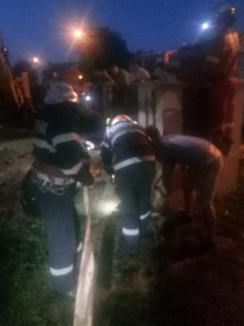 Cal căzut într-un puţ adânc de doi metri, salvat de pompierii din Marghita (FOTO / VIDEO)