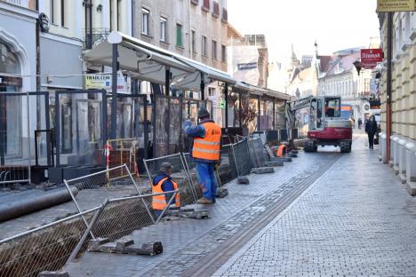 Șantier pe Corso: Lucrări la rețeaua de termoficare din centrul Oradiei (FOTO)