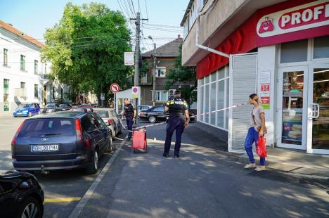 Scandal într-un magazin din Oradea: Un bărbat a tras cu un pistol cu bile și a rănit două persoane (FOTO)