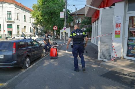 Scandal într-un magazin din Oradea: Un bărbat a tras cu un pistol cu bile și a rănit două persoane (FOTO)