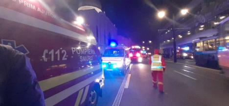 Cod roșu în parcarea subterană de pe strada Independenței din Oradea: Exercițiu ISU cu 26 de posibile victime, o mașină explodată și alte două incendiate (FOTO)