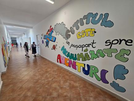 Școala din Luncșoara, renovată de un ONG. Vedeta Mihaela Tatu a fost invitată să o inaugureze, la finalul șantierului (FOTO)