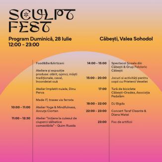 De la ateliere de făcut opinci la concert Subcarpați. Programul complet al SculptFest de la Căbești