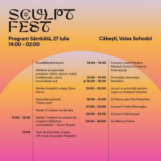 De la ateliere de făcut opinci la concert Subcarpați. Programul complet al SculptFest de la Căbești