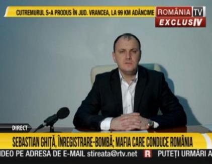 Căutat de autorităţi, Sebastian Ghiţă transmite mesaje video pe România TV: Toate dosarele DNA din media sunt măsluite (VIDEO)