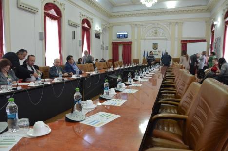 Boicot liberal: Şedinţa lunii februarie la Consiliul Judeţean Bihor a eşuat după ce consilierii PNL nu şi-au făcut apariţia (FOTO/VIDEO)