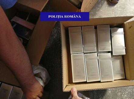 Percheziţii în Bihor: Haine şi parfumuri contrafăcute, ridicate din Tinca (FOTO)