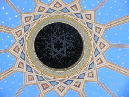 Pictura de pe cupola Sinagogii Zion a fost restaurată (FOTO)