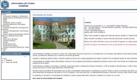 Restanţieri la informatică: Site-ul Universităţii din Oradea nu 'rezistă' la note