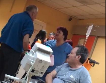 'Calmează-te tu!': O asistentă de la Spitalul Judeţean din Oradea, filmată când se răstea la pacienţi (VIDEO)
