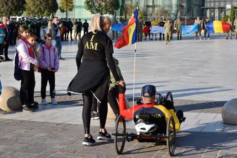 „Pentru camarazii mei răniți...”. Ștafeta veteranilor Invictus, din nou la Oradea (FOTO/VIDEO)