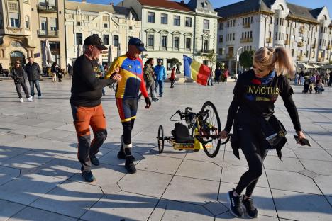 „Pentru camarazii mei răniți...”. Ștafeta veteranilor Invictus, din nou la Oradea (FOTO/VIDEO)