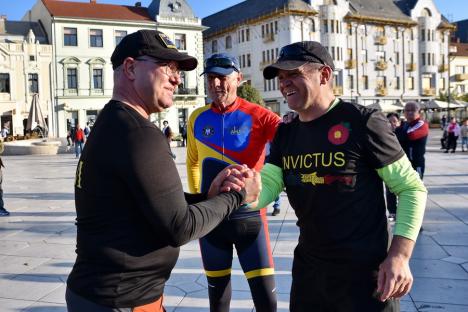 „Pentru camarazii mei răniți...”. Ștafeta veteranilor Invictus, din nou la Oradea (FOTO/VIDEO)