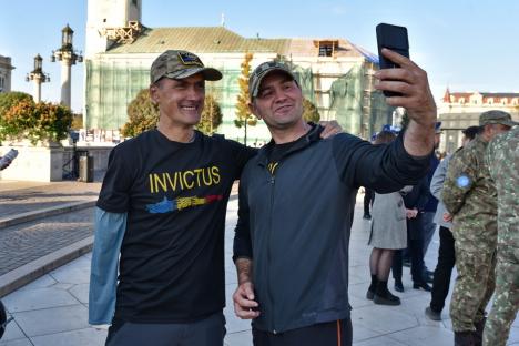 „Pentru camarazii mei răniți...”. Ștafeta veteranilor Invictus, din nou la Oradea (FOTO/VIDEO)