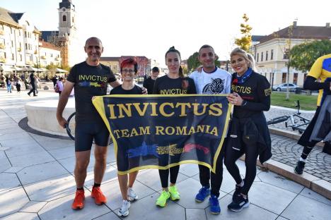 „Pentru camarazii mei răniți...”. Ștafeta veteranilor Invictus, din nou la Oradea (FOTO/VIDEO)