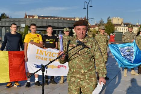 „Pentru camarazii mei răniți...”. Ștafeta veteranilor Invictus, din nou la Oradea (FOTO/VIDEO)