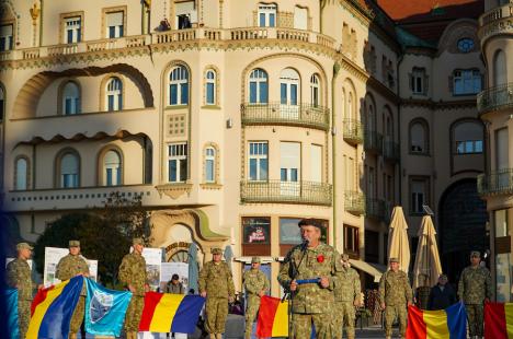 'Pentru eroii noştri': Ștafeta Veteranilor Invictus a ajuns la Oradea (FOTO)