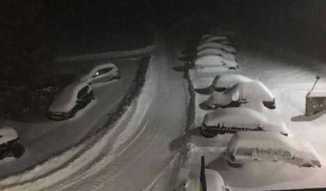 Ninge în toate stațiunile montane, inclusiv în Bihor. În zona Vârtop - Arieșeni zăpada depășește un metru (FOTO / VIDEO)