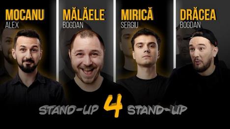 Stand-up comedy cu Sergiu Mirică, Bogdan Drăcea, Alex Mocanu şi Bogdan Mălăele la Oradea 